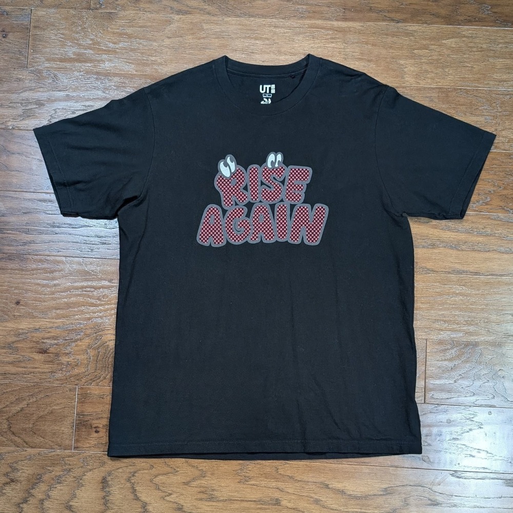 Girls Don't Cry x Uniqlo Verdy Uniqlo Rise Again Large‎ (23x29) T shirt Black